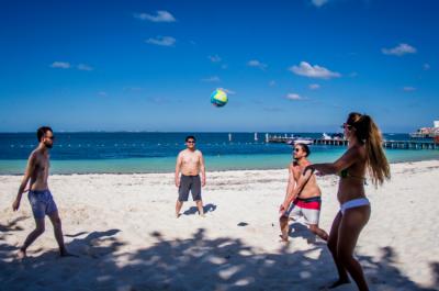Pallavolo in spiaggia Image